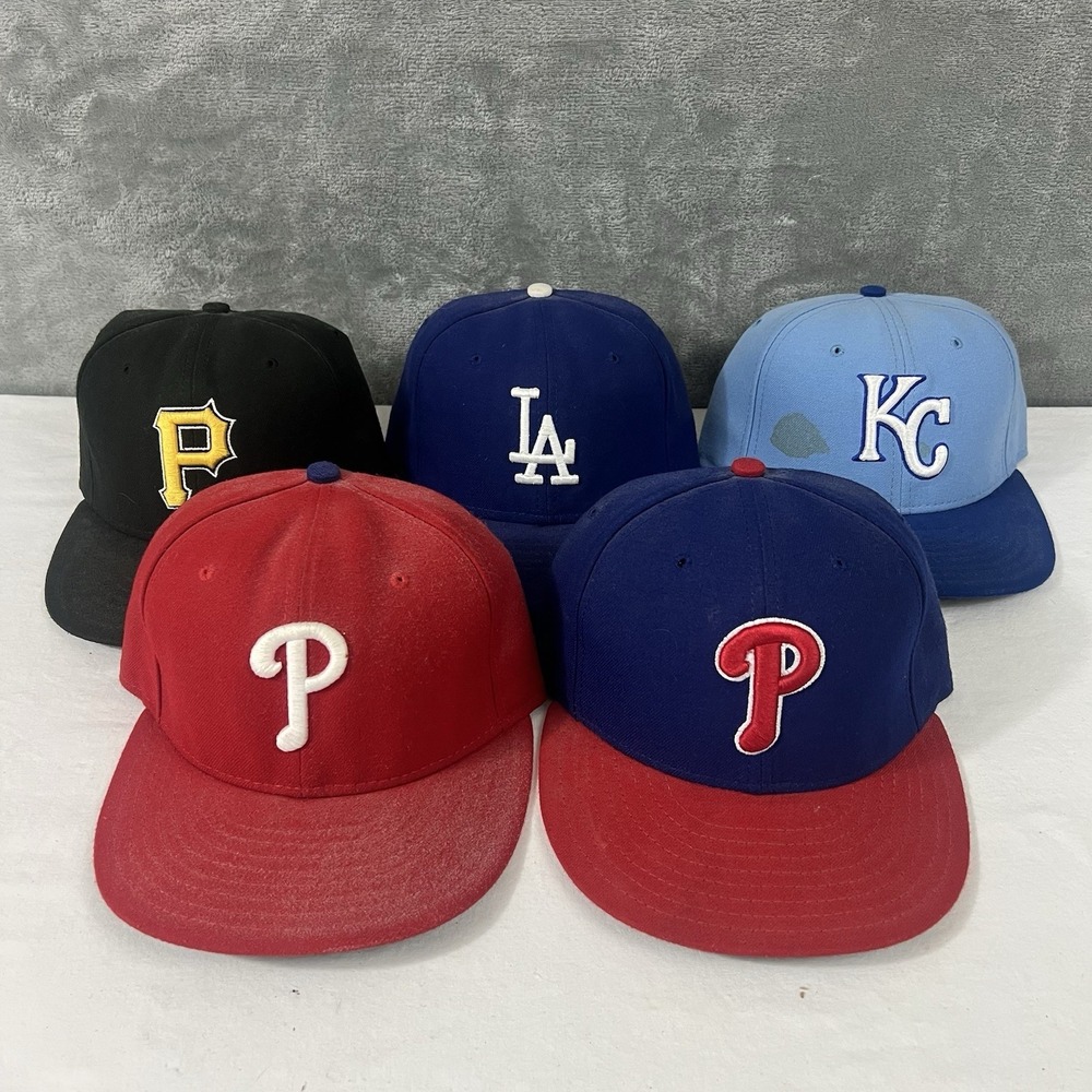 New Era Lot Of 5 59fifty 6 7/8 series Y2K